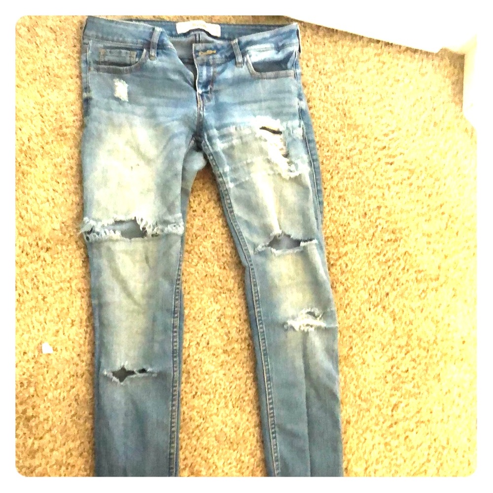 Ripped Hollister jeans